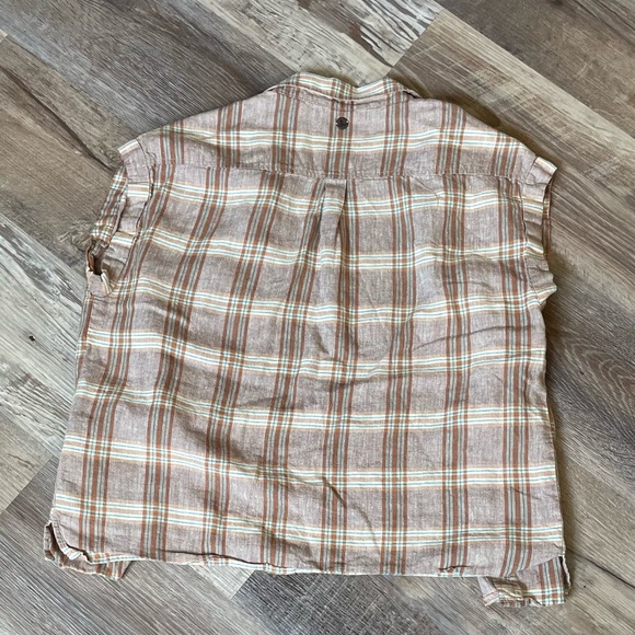 Prana women’s McCray plaid shirt size medium - Picture 2 of 3